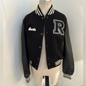 Limited Edition Roots "Canada" Varsity Jacket Leather sleeves 6